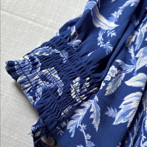 Talbots Beautiful Blue Floral Midi Dress - Picture 5 of 15